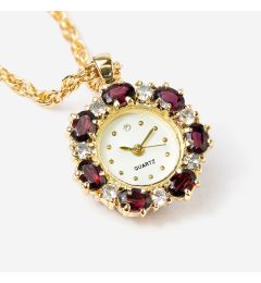 Garnet Pendant Watch
