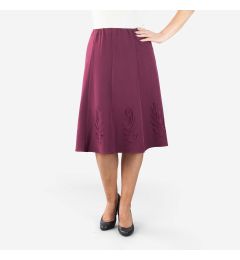Ladies' Lined Skirt with Embroidery