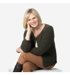 Fluffy One Button Cardigan