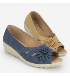 Evelyn-Wide Fit Open Toe Shoe