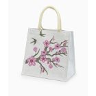 Jute Bag - Cherry Blossom