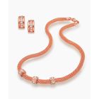 Opulent Blush Necklace & Earrings Set