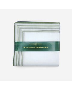 Pack of 10 Men's Handkerchiefs