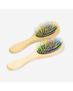 Set of 2 Wooden Hair Brushes