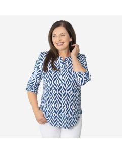 Aztec Print Shirt Top
