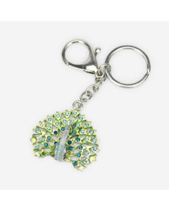 Large Peacock Bag Charm