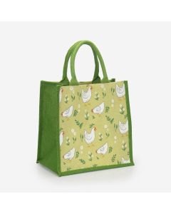 Jute Shopping Bag - Hens
