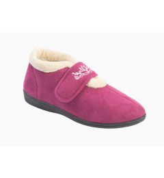 Catherine - Ladies' Touch Fastening Ankle Slippers