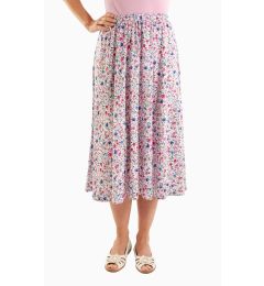 Pink Rose Floral Skirt