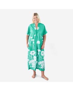 Aqua Floral Kaftan