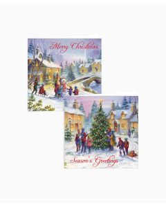 Christmas Cards - Traditional Village 12PK