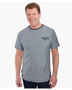 Men's Cotton T-Shirt with Chambray Pocket