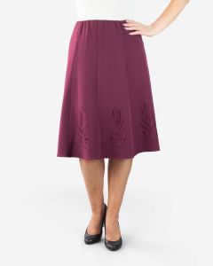Ladies' Lined Skirt with Embroidery
