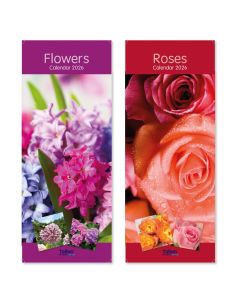 Slimline Calendar 2026 - Floral