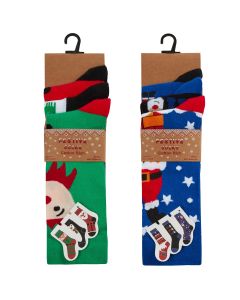 Mens Christmas Socks - 3 Pack