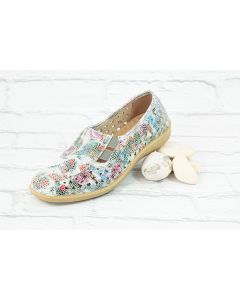 Sidney - Ladies' Floral Slip on Shoes