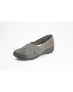 Mary - Ladies Elasticated Criss-Cross Loafer