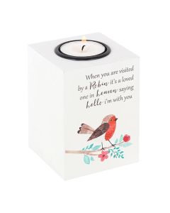 Visited By a Robin Tealight Holder