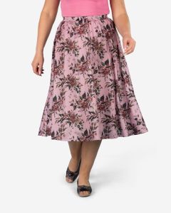 Pink Floral Skirt