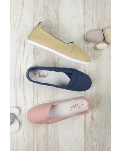 Anna- Elasticated Canvas Shoe