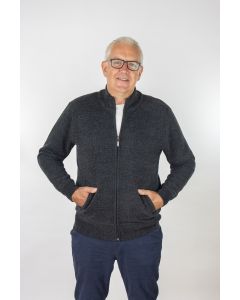 Mens Soft Fleece Lined Knit Jacket
