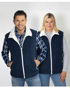 Fleece Gilet with Soft Borg Lining