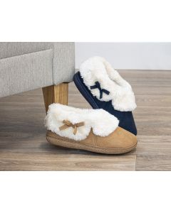 Amelia Wide Fit Fur Lined Slipper