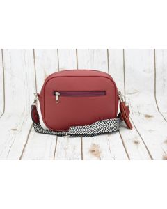 Cross-body Bag with Patterned Strap