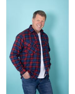 Mens Brushed Cotton Check Shirt