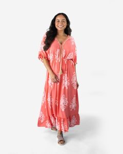 Kaftan with Tassel Ties