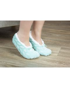 Sherpa Lined Slipperette with Grippers