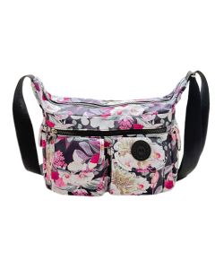 Multi-Pocket Floral Bag