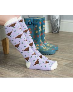 Welly Boot Socks – Highland Cow – UK Size 4-8
