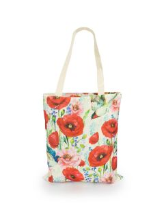 Floral Tote Bag – Poppy Fields 