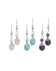 Genuine Stone Earring Set