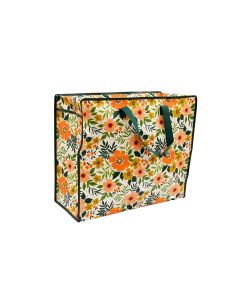 Orange Flowers Jumbo Shopper Bag