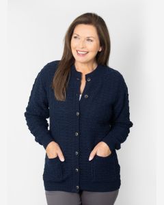 Diamond Cable Knit Cardigan