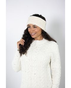 Cable Knit Sherpa Lined Headband