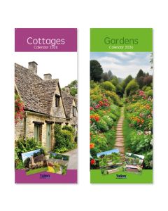 Slimline Calendar - Cottages / Gardens Cottages