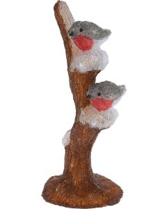 Acrylic LED Robins On Branch
