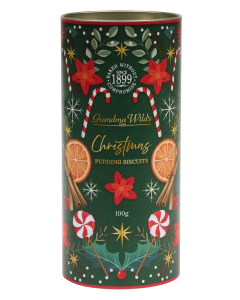 Grandma Wild's Candy Cane Christmas Pudding Biscuits 100g