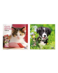 Square Calendar 2026 - Kittens / Puppies