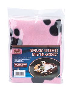 Paw Print Pet Blanket Set of 2