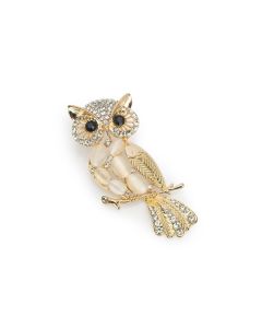 Large Owl Brooch