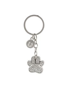 Crystal Paw Keyring in Box