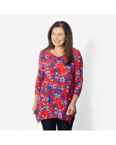 Floral Hanky Hem Tunic