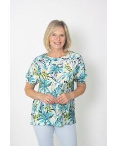 Tropical Print Top