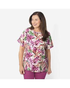 Tropical Print Top