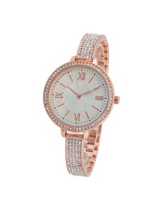 Rose Gold Tone Sparkle Watch