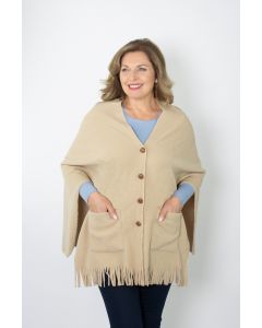 Fleece Button Shawl 